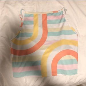 Squared up bathing suit top